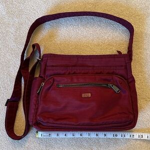 Lug Burgundy Crossbody Bag